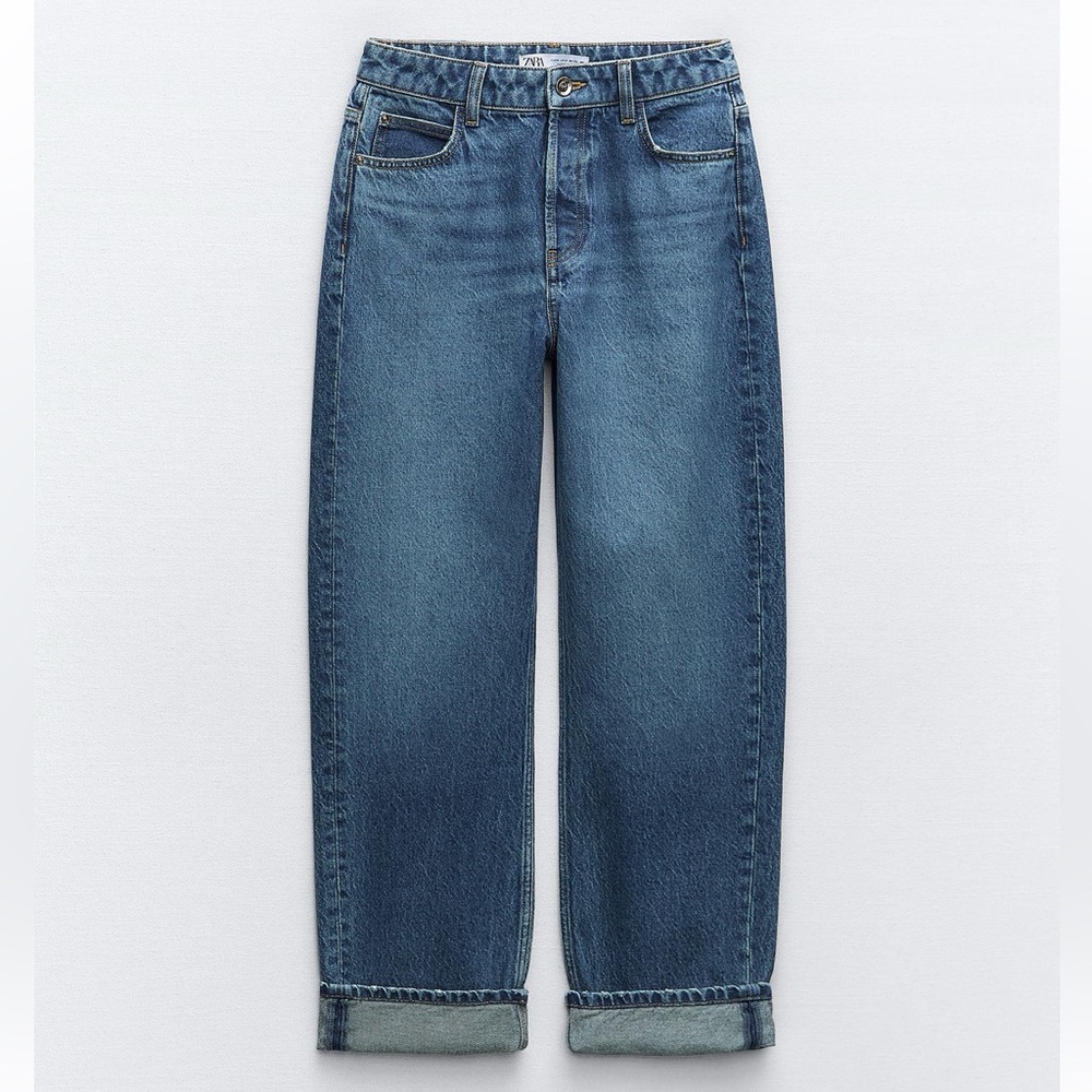 Zara High-Rise Relaxed Fit Z1975 Jeans